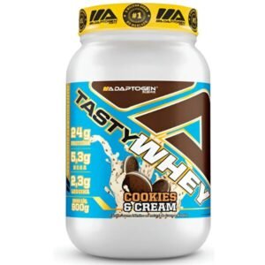 Suplemento Tasty Whey 3w Gourmet Whey Protein Adaptogen Science Pote 900g Sabor Cookies & cream