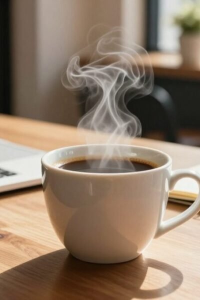 testosterona café, café sem açúcar, hormônios saúde