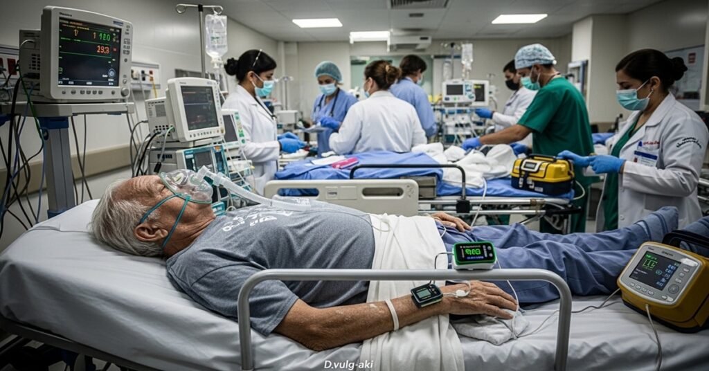 Paciente em atendimento de emergência hospitalar — representando o impacto das doenças que mais matam no Brasil.