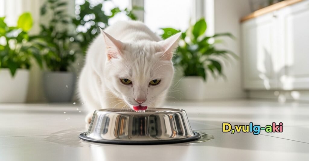 Hidratação adequada é fundamental no tratamento com remédio natural para gatos com problemas urinários.