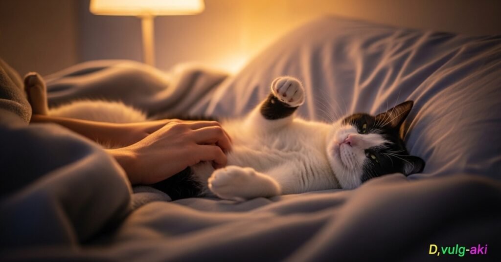 Gato feliz e recuperado — resultado de cuidados com remédio natural para gatos com problemas urinários e acompanhamento veterinário.